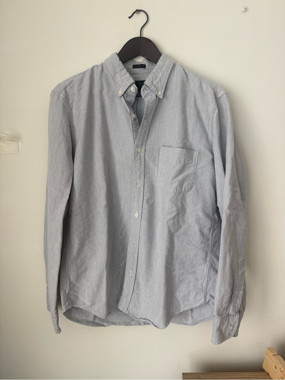 J. Crew Light Gray Casual Button-Down Shirt
